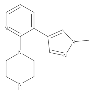 1-[3-(1-methyl-1H-pyrazol-4-yl)pyridin-2-yl]piperazine Structure