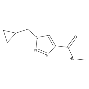 1-(cyclopropylmethyl)-N-methyl-1H-1,2,3-triazole-4-carboxamide Structure