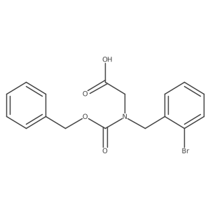 2-{[(Benzyloxy)carbonyl][(2-bromophenyl)methyl]amino}acetic acid Structure