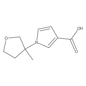 1-(tetrahydro-3-methyl-3-furanyl)-1H-Pyrrole-3-carboxylic acid结构式