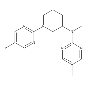 N-[1-(5-chloropyrimidin-2-yl)piperidin-3-yl]-N,5-dimethylpyrimidin-2-amine结构式