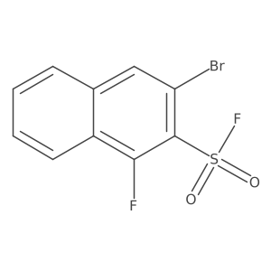 3-Bromo-1-fluoronaphthalene-2-sulfonyl fluoride结构式