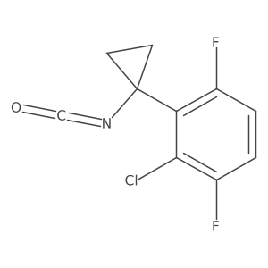 2-Chloro-1,4-difluoro-3-(1-isocyanatocyclopropyl)benzene Structure