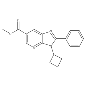Methyl 3-cyclobutyl-2-phenyl-3H-imidazo[4,5-B]pyridine-6-carboxylate Structure
