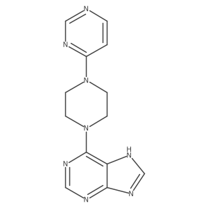 6-[4-(pyrimidin-4-yl)piperazin-1-yl]-9H-purine结构式