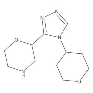 2-[4-(oxan-4-yl)-4H-1,2,4-triazol-3-yl]morpholine结构式