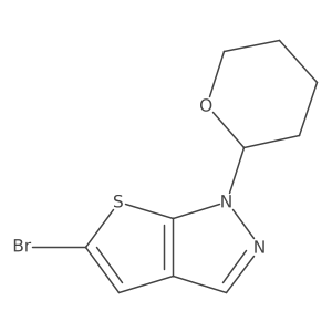 5-Bromo-1-(tetrahydro-2H-pyran-2-yl)-1H-thieno[2,3-c]pyrazole结构式