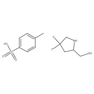 (4,4-Difluoropyrrolidin-2-yl)methanol 4-methylbenzenesulfonate结构式