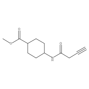 (1r,4r)-Methyl 4-(but-3-ynamido)cyclohexanecarboxylate Structure