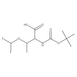 N-(tert-Butoxycarbonyl)-O-(difluoromethyl)-L-threonine Structure