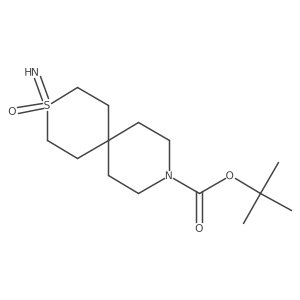 tert-Butyl 3-imino-3l6-thia-9-azaspiro[5.5]undecane-9-carboxylate 3-oxide Structure