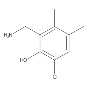 2-(Aminomethyl)-6-chloro-3,4-dimethylphenol结构式