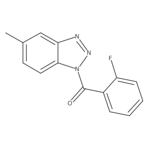 1-(2-fluorobenzoyl)-5-methyl-1H-1,2,3-benzotriazole结构式