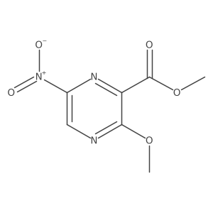 Methyl 3-methoxy-6-nitro-2-pyrazinecarboxylate结构式
