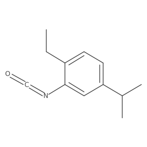 1-Ethyl-2-isocyanato-4-(1-methylethyl)benzene结构式