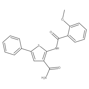 2-(2-Methoxybenzamido)-5-phenylthiophene-3-carboxamide Structure
