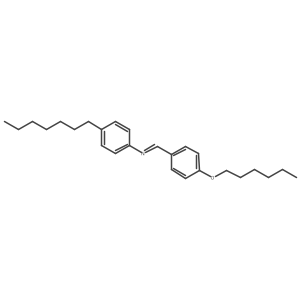 4-Heptyl-N-[[4-(hexyloxy)phenyl]methylene]benzenamine结构式