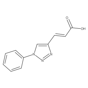 (2E)-3-(1-phenyl-1H-1,2,3-triazol-4-yl)prop-2-enoic acid Structure