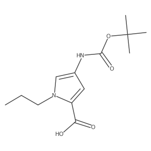 4-[(2-Methylpropan-2-yl)oxycarbonylamino]-1-propylpyrrole-2-carboxylic acid Structure