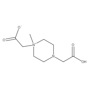Piperazinium, 1,4-bis(carboxymethyl)-1-methyl-, inner salt Structure