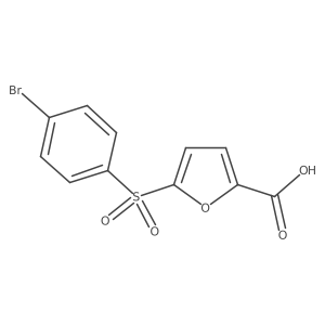 5-[(4-Bromophenyl)sulfonyl]furan-2-carboxylic acid结构式