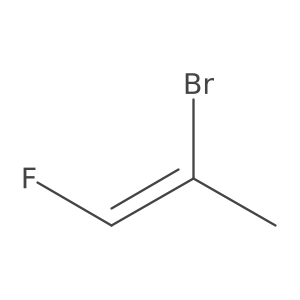 1-Propene, 2-bromo-1-fluoro-, (E)- Structure