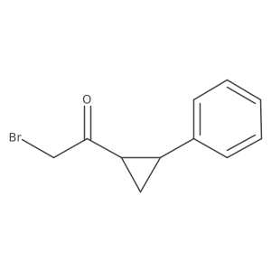 2-Bromo-1-(2-phenylcyclopropyl)ethan-1-one结构式