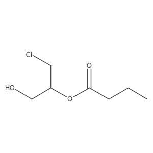 (2S)-1-Chloro-3-hydroxypropan-2-yl butanoate结构式