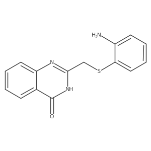 2-(((2-aminophenyl)thio)methyl)quinazolin-4(3H)-one Structure