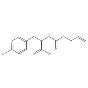 2-Allyloxycarbonylamino-3-(4-chlorophenyl)propionic Acid结构式