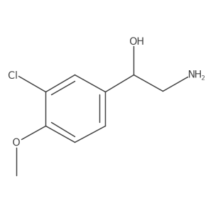 (1S)-2-amino-1-(3-chloro-4-methoxyphenyl)ethanol结构式