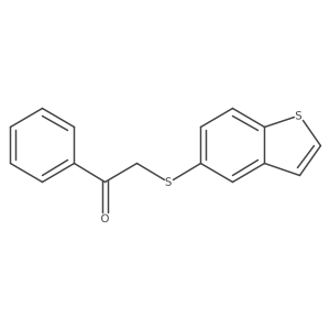 Ethanone,2-(benzo[b]thien-5-ylthio)-1-phenyl- Structure