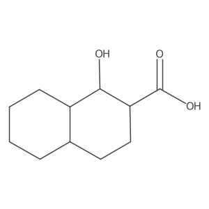 1-Hydroxydecahydronaphthalene-2-carboxylic acid Structure
