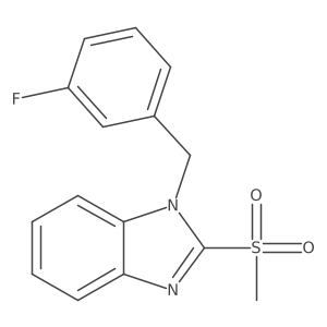 1-(3-fluorobenzyl)-2-(methylsulfonyl)-1H-benzo[d]imidazole Structure