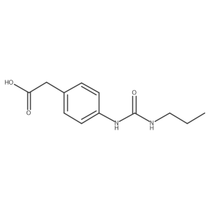 2-{4-[(Propylcarbamoyl)amino]phenyl}acetic acid结构式
