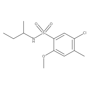 [(5-Chloro-2-methoxy-4-methylphenyl)sulfonyl](methylpropyl)amine结构式