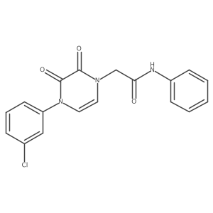 2-[4-(3-chlorophenyl)-2,3-dioxo-1,2,3,4-tetrahydropyrazin-1-yl]-N-phenylacetamide Structure