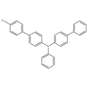 N-[1,1'-Biphenyl]-4-yl-4'-bromo-N-phenyl[1,1'-biphenyl]-4-amine结构式