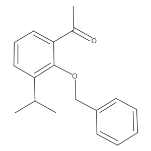 1-(2-(Benzyloxy)-3-isopropylphenyl)ethan-1-one结构式