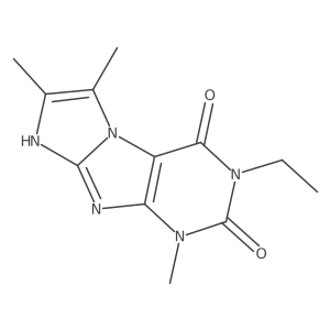 3-ethyl-1,6,7-trimethyl-1H-imidazo[2,1-f]purine-2,4(3H,8H)-dione Structure