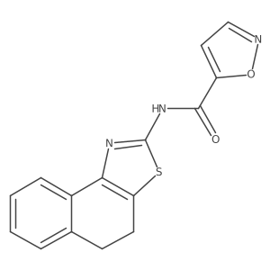 N-(4,5-dihydronaphtho[1,2-d]thiazol-2-yl)isoxazole-5-carboxamide Structure