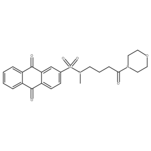 N-methyl-N-(4-morpholino-4-oxobutyl)-9,10-dioxo-9,10-dihydroanthracene-2-sulfonamide Structure