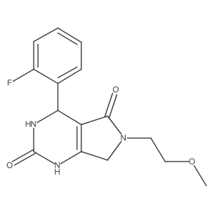 4-(2-fluorophenyl)-6-(2-methoxyethyl)-3,4,6,7-tetrahydro-1H-pyrrolo[3,4-d]pyrimidine-2,5-dione Structure