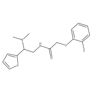 N-(2-(dimethylamino)-2-(thiophen-2-yl)ethyl)-2-(2-fluorophenoxy)acetamide Structure