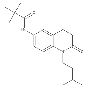 N-(1-isopentyl-2-oxo-1,2,3,4-tetrahydroquinolin-6-yl)pivalamide Structure