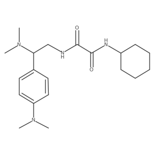 N1-cyclohexyl-N2-(2-(dimethylamino)-2-(4-(dimethylamino)phenyl)ethyl)oxalamide Structure