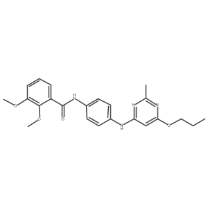 2,3-dimethoxy-N-(4-((2-methyl-6-propoxypyrimidin-4-yl)amino)phenyl)benzamide Structure
