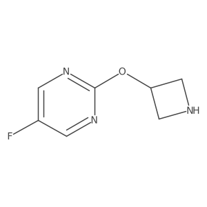 2-(Azetidin-3-yloxy)-5-fluoropyrimidine结构式