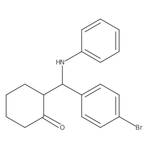 rel-(2S)-2-[(R)-(4-Bromophenyl)(phenylamino)methyl]cyclohexanone Structure