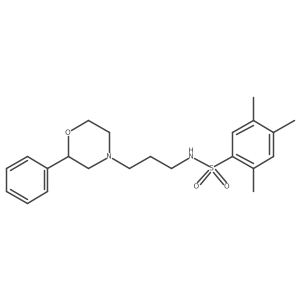 2,4,5-trimethyl-N-(3-(2-phenylmorpholino)propyl)benzenesulfonamide结构式